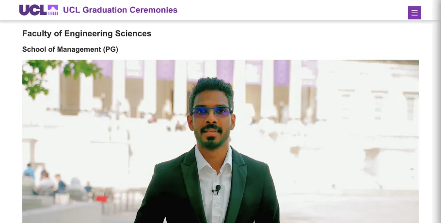 UCL Graduation Speech